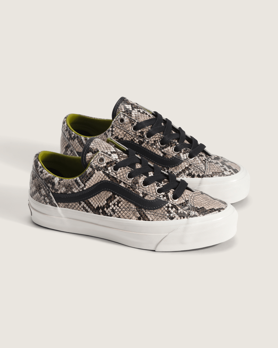 Vans Premium Old Skool 36 Shoe in Python Silver Grey