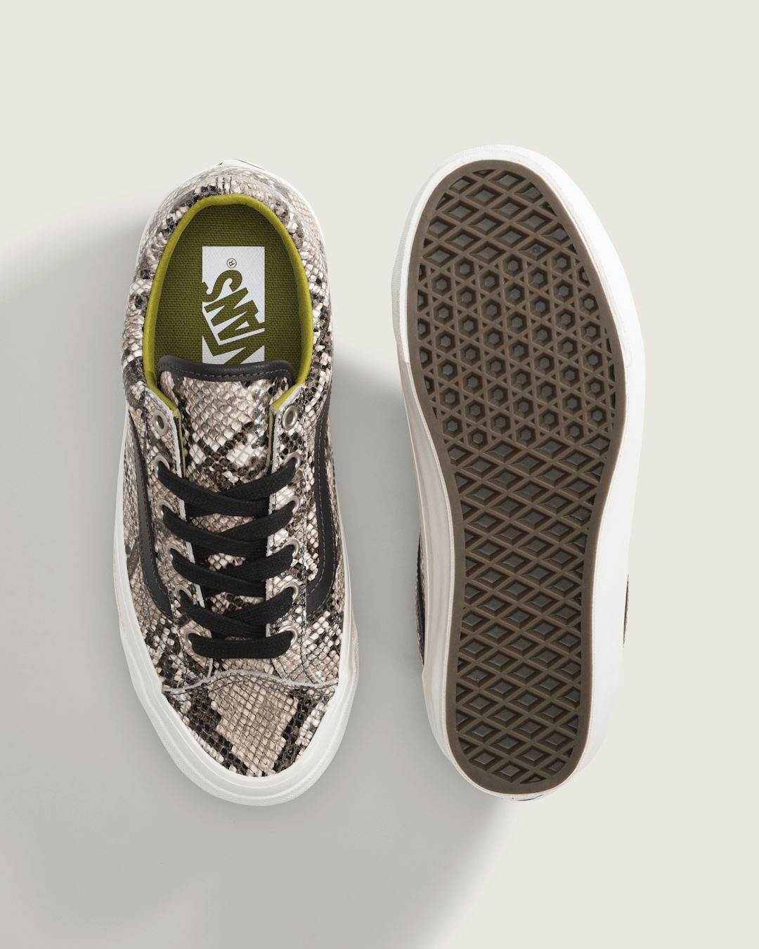 Vans Premium Old Skool 36 Shoe in Python Silver Grey