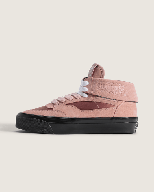 Vans Premium Half Caballero Shoe in Rose Pink / Black