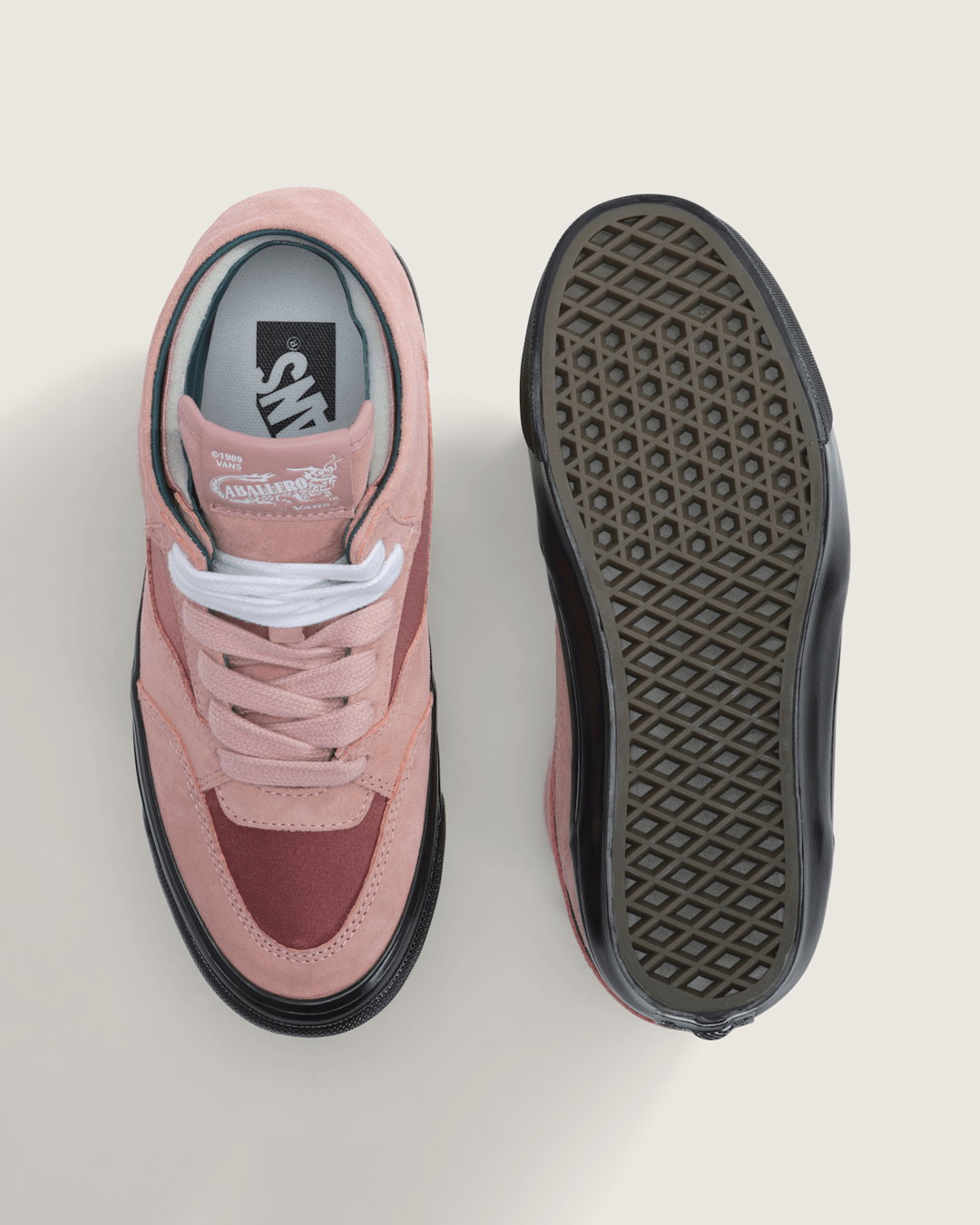Vans Premium Half Caballero Shoe in Rose Pink / Black