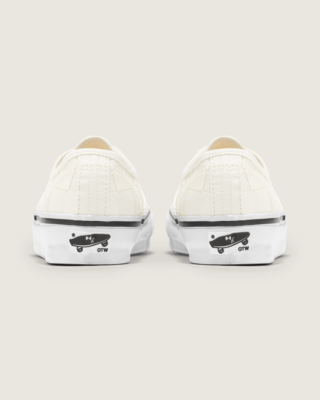Vans OTW by Vans X HommeGirls Authentic 44 in Checkerboard Marshmallow White