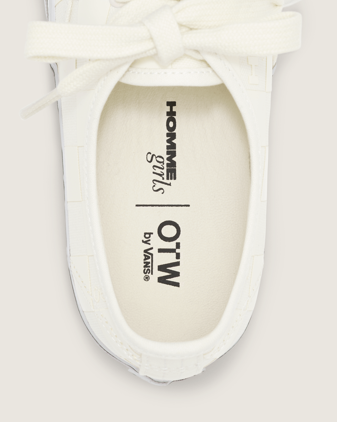 Vans OTW by Vans X HommeGirls Authentic 44 in Checkerboard Marshmallow White