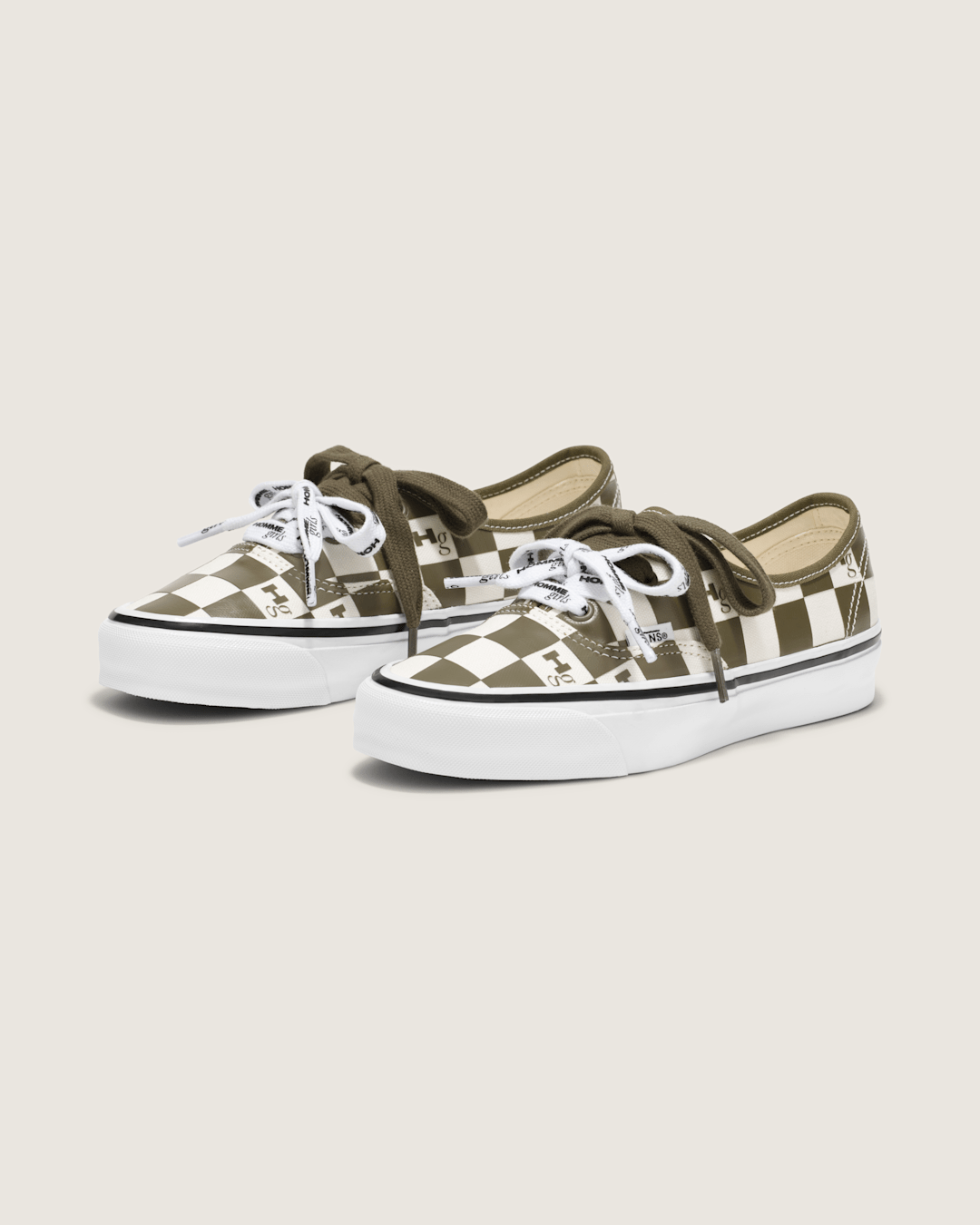Vans OTW by Vans X HommeGirls Authentic 44 in Checkerboard Military Green