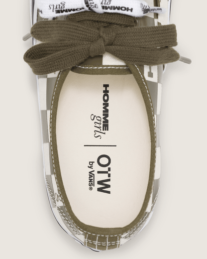 Vans OTW by Vans X HommeGirls Authentic 44 in Checkerboard Military Green