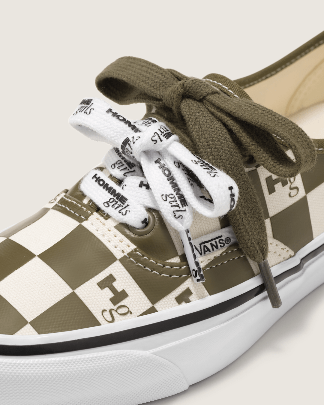 Vans OTW by Vans X HommeGirls Authentic 44 in Checkerboard Military Green