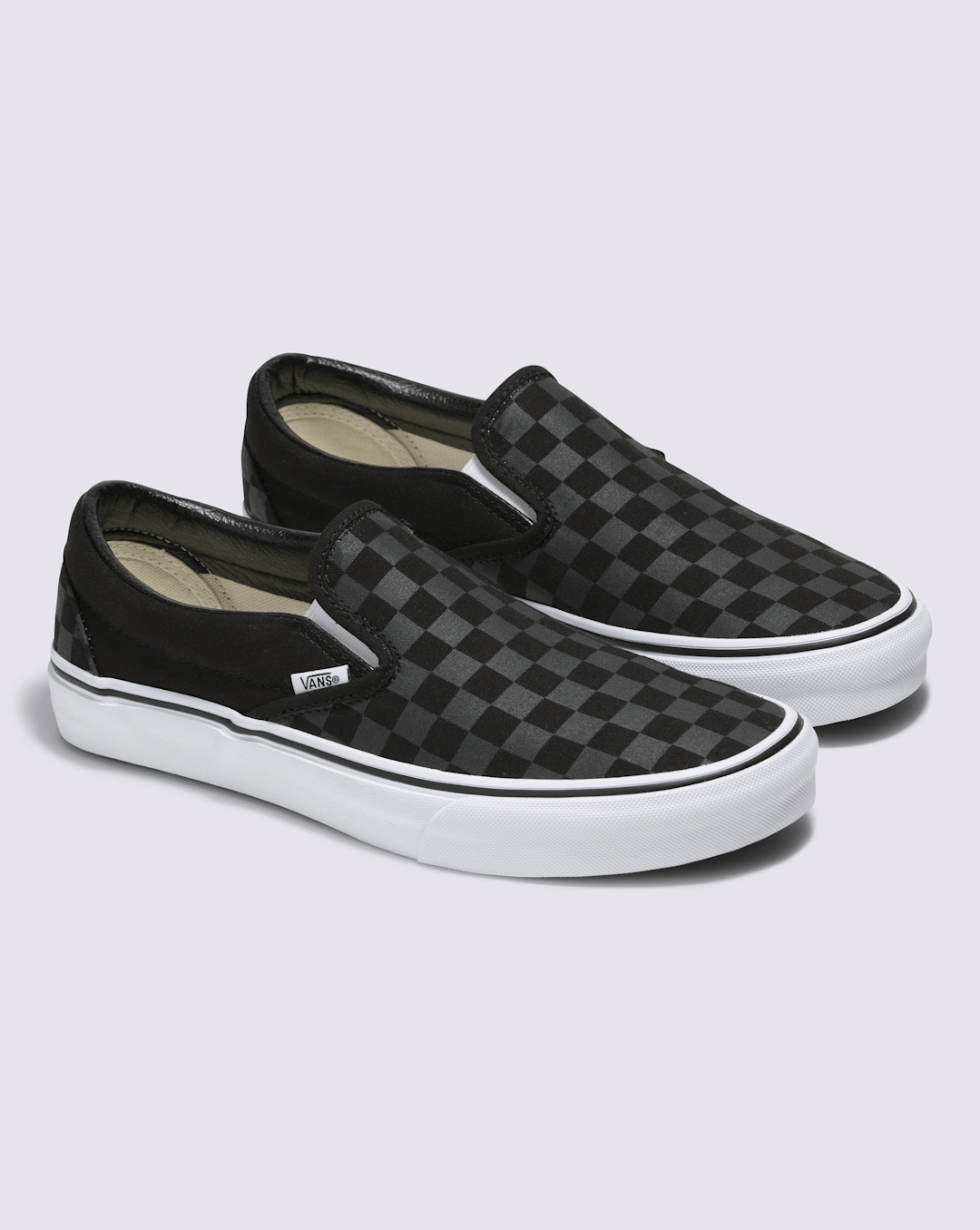 Vans Customs Classic Slip-On Checkerboard Wide Shoe in Customs