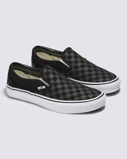 Vans Customs Classic Slip-On Checkerboard Wide Shoe in Customs