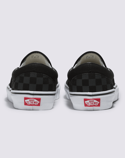 Vans Customs Classic Slip-On Checkerboard Wide Shoe in Customs