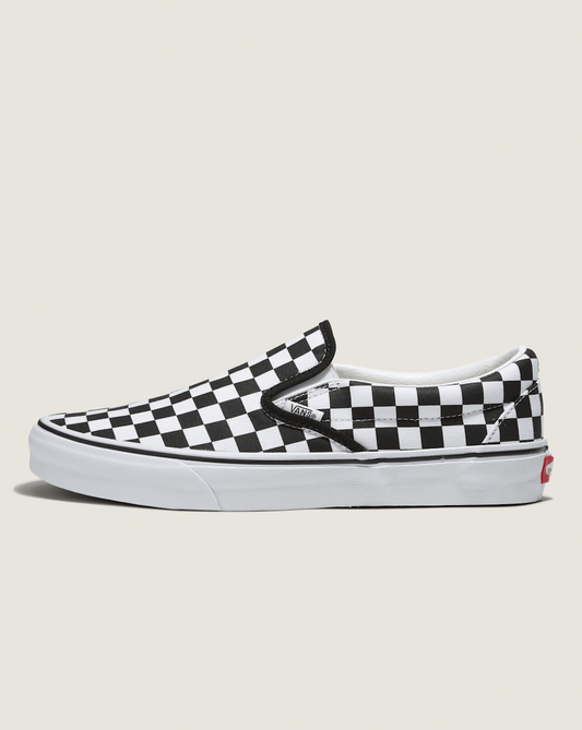 Vans Customs Classic Slip-On Checkerboard Wide Shoe in Customs