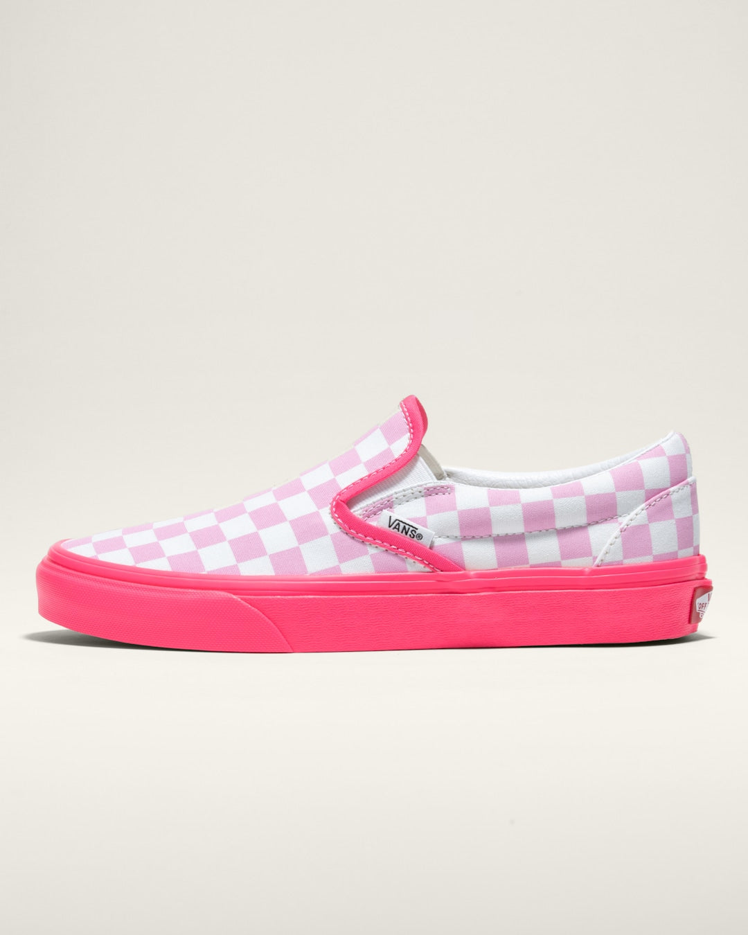 Vans Customs Classic Slip-On Checkerboard Wide Shoe in Customs