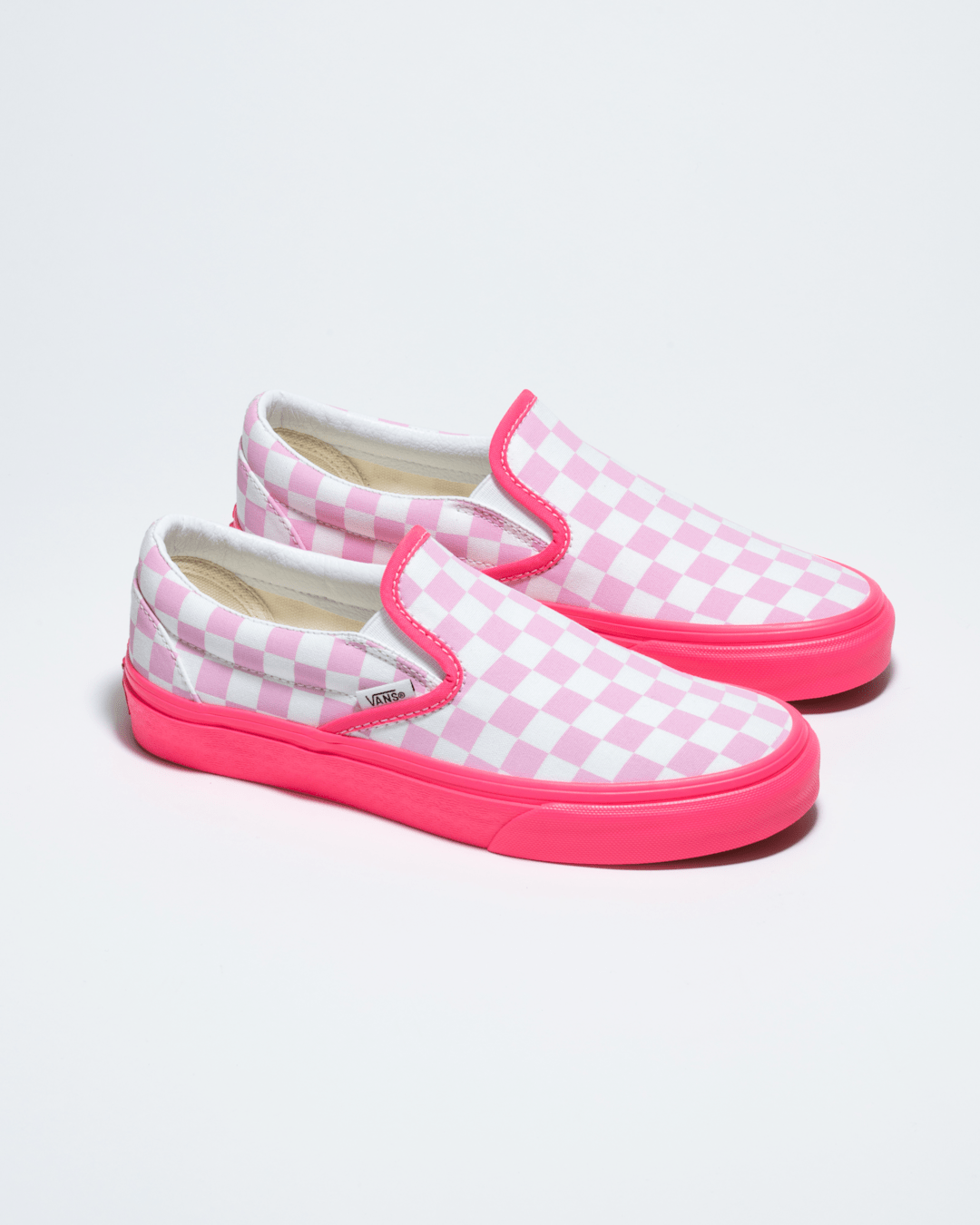 Vans Customs Classic Slip-On Checkerboard Wide Shoe in Customs