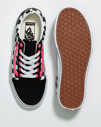 Vans Customs Old Skool Checkerboard Wide Shoe in Customs