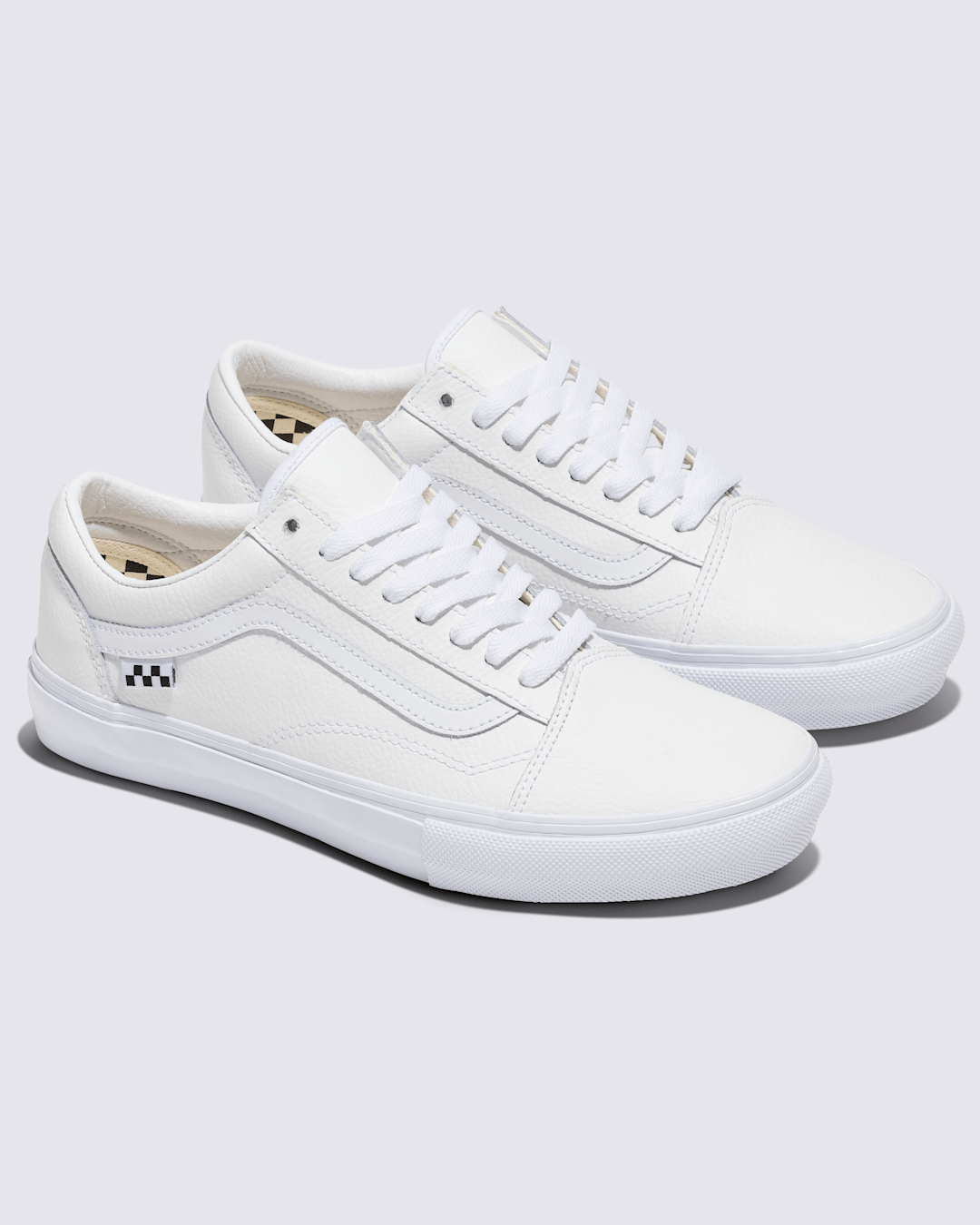 Vans Customs Skate Old Skool Leather Shoe in Customs
