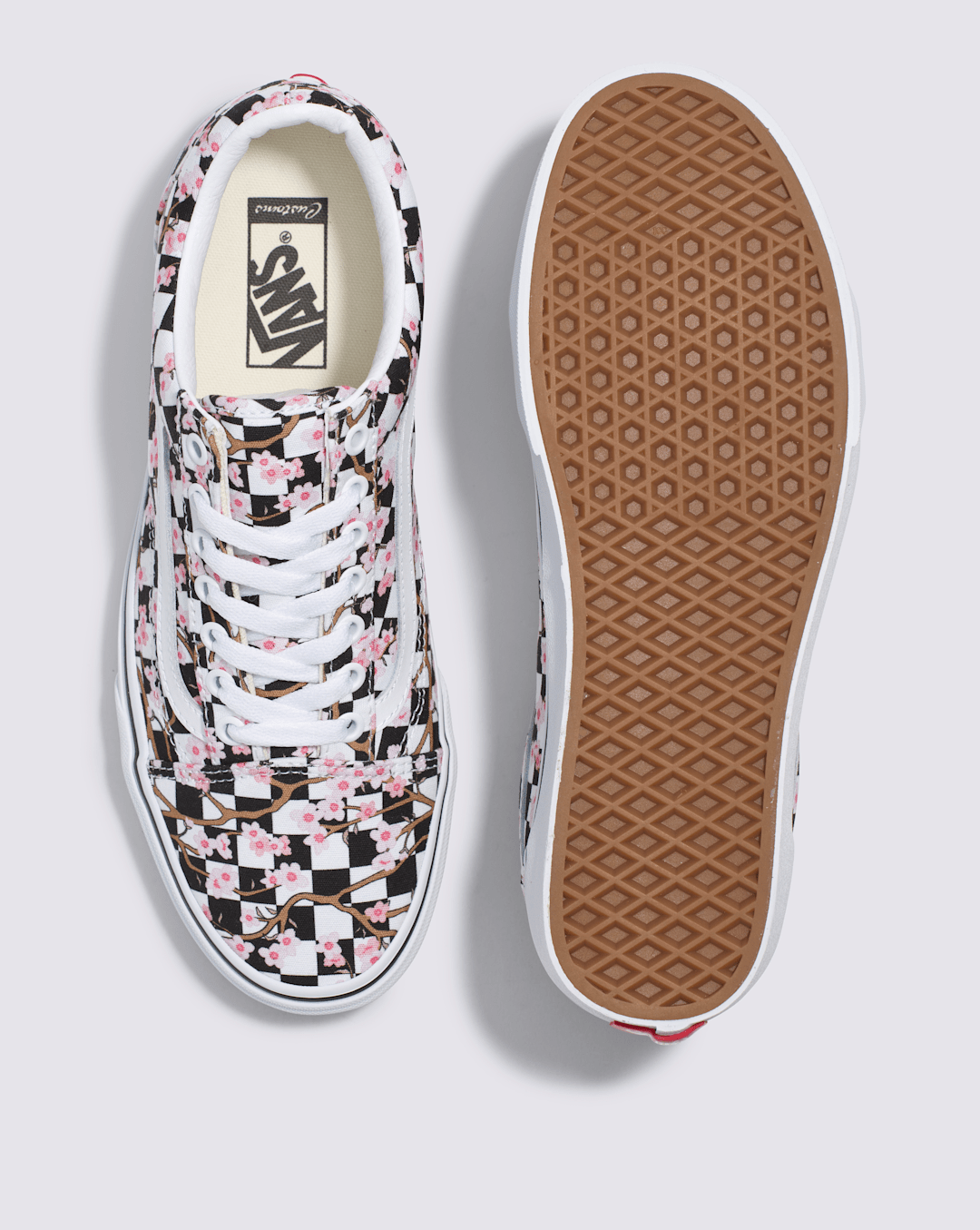 Vans Customs Old Skool Checkerboard Shoe in Customs