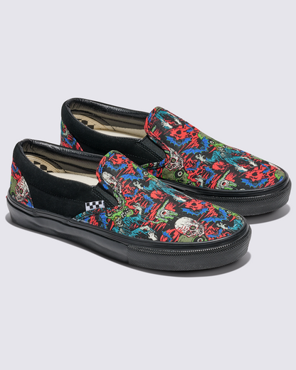 Vans Customs Skate Slip-On Halloween Shoe in Customs