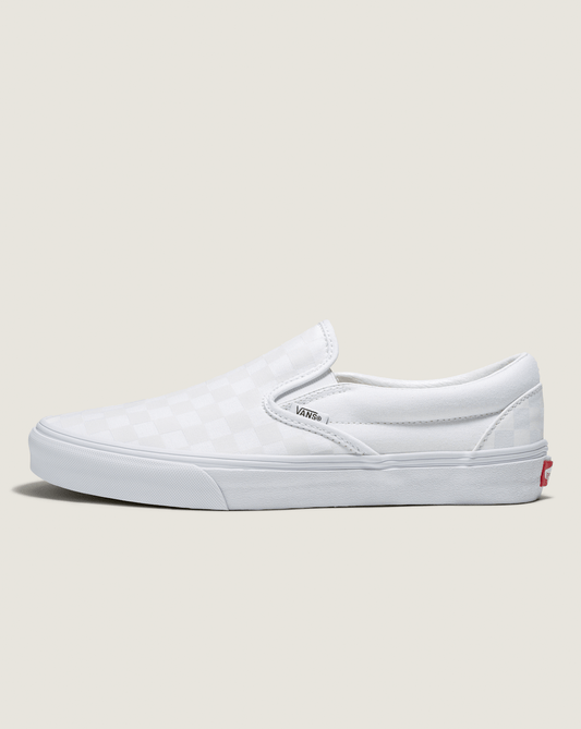 Vans Customs Classic Slip-On Checkerboard Wide Shoe in Customs