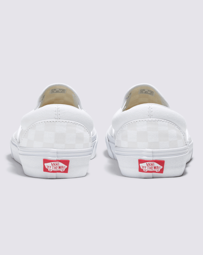 Vans Customs Classic Slip-On Checkerboard Wide Shoe in Customs