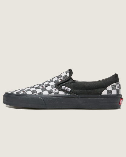 Vans Customs Classic Slip-On Halloween Checkerboard Shoe in Customs