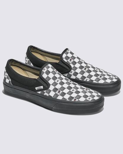 Vans Customs Classic Slip-On Halloween Checkerboard Shoe in Customs