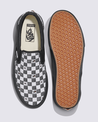 Vans Customs Classic Slip-On Halloween Checkerboard Shoe in Customs
