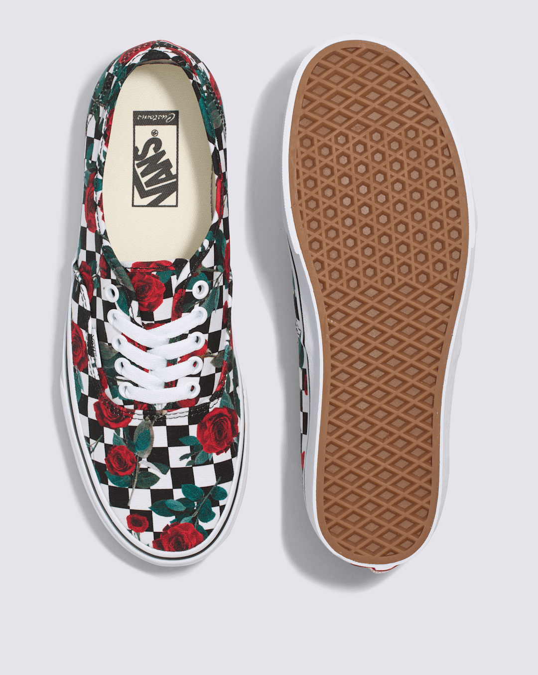 Vans Customs Authentic Checkerboard Shoe in Customs