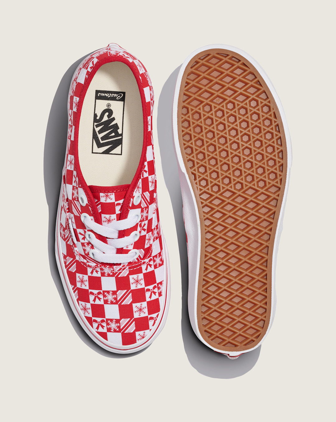Vans Customs Authentic Holiday Checkerboard Shoe in Customs