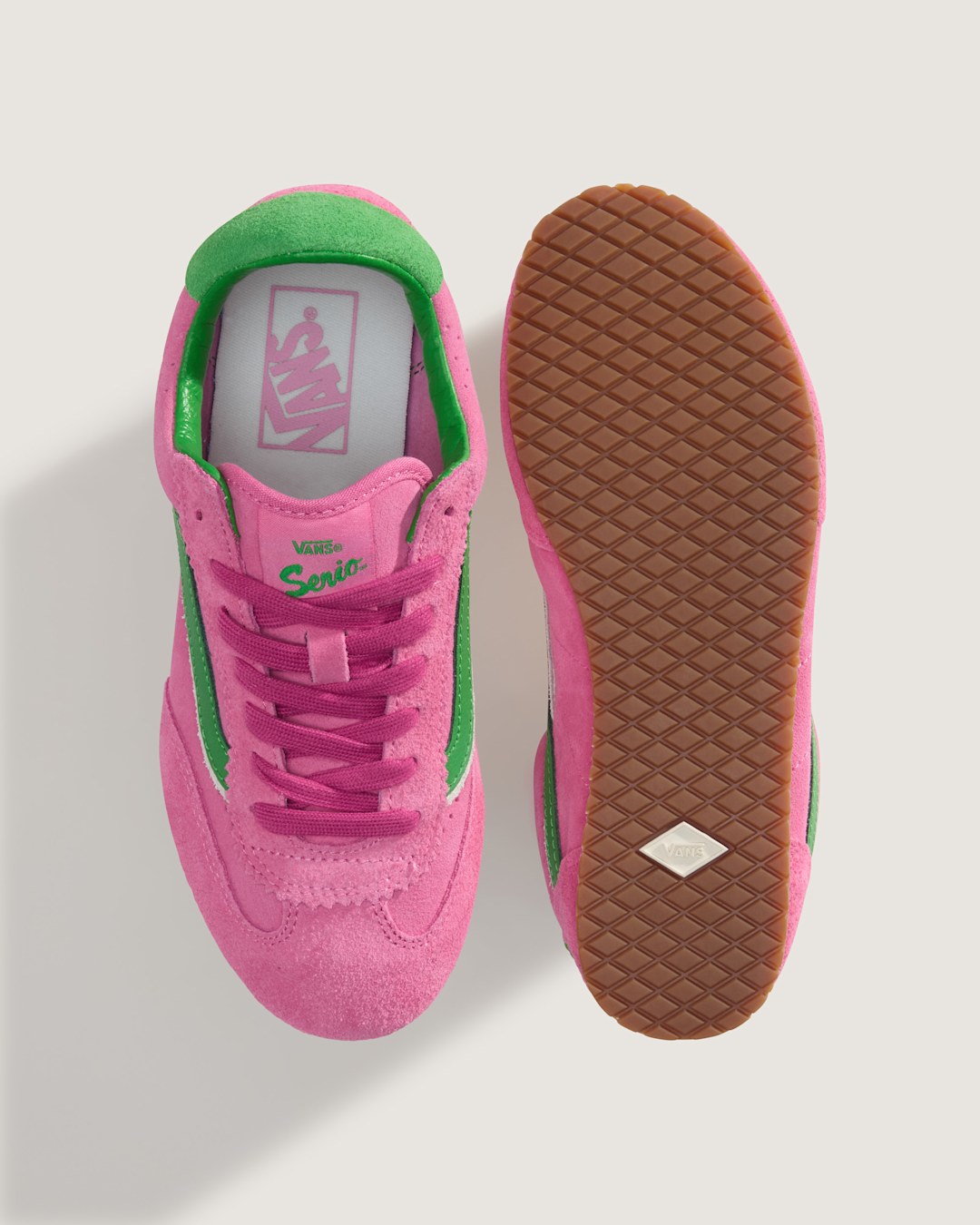 Vans Super Lowpro Shoe in Fizz Pink / Bright Green