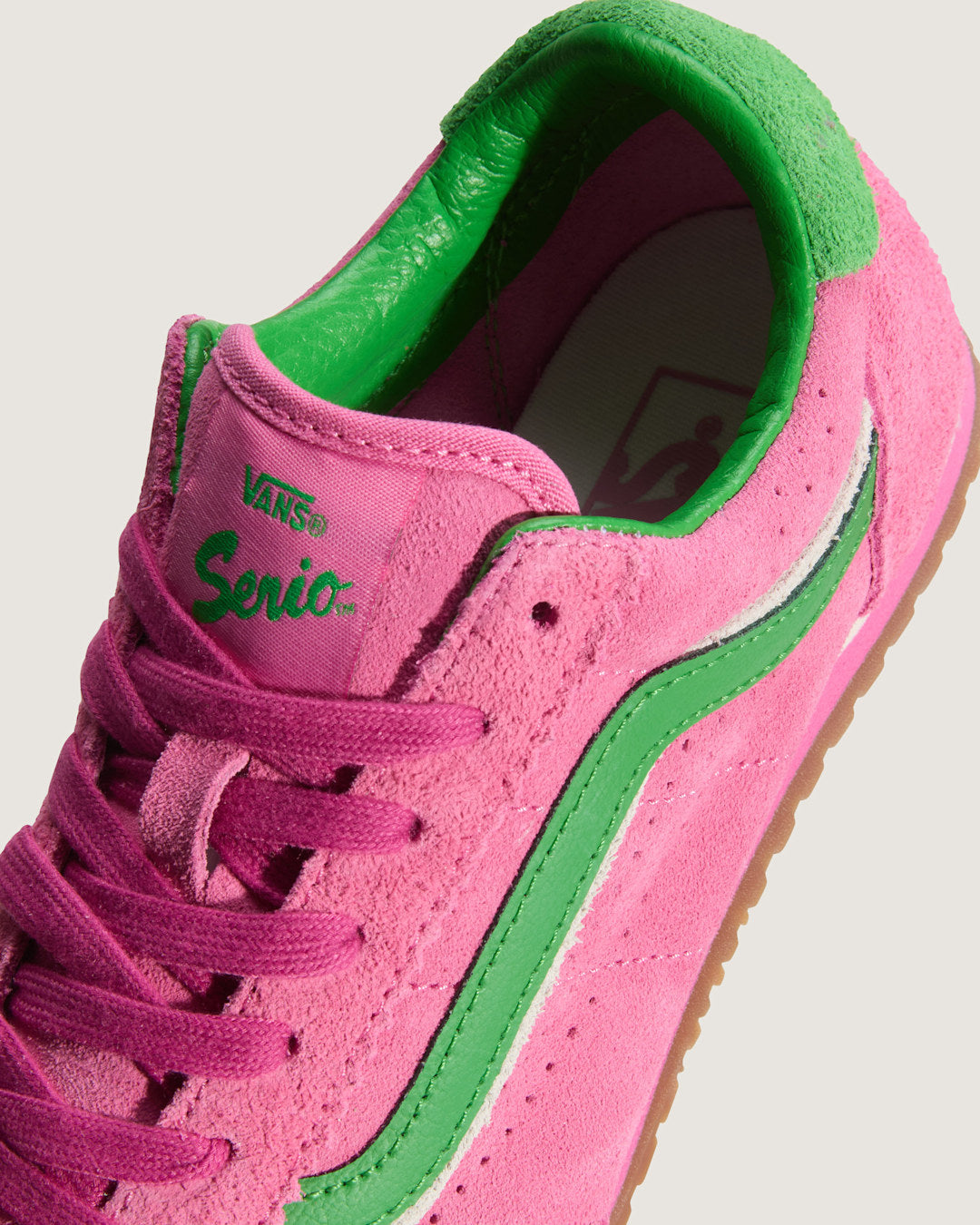 Vans Super Lowpro Shoe in Fizz Pink / Bright Green