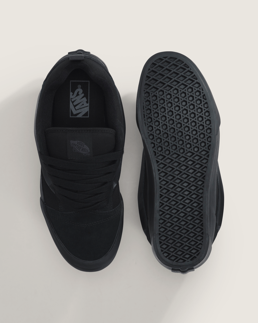 Vans Knu Skool Shoe in Triple Black