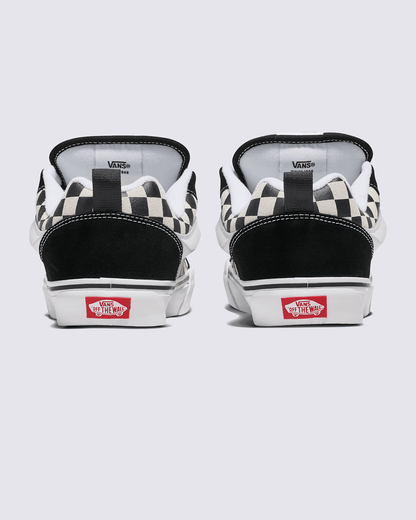Vans Knu Skool Checkerboard Shoe in Checkerboard Black / True White