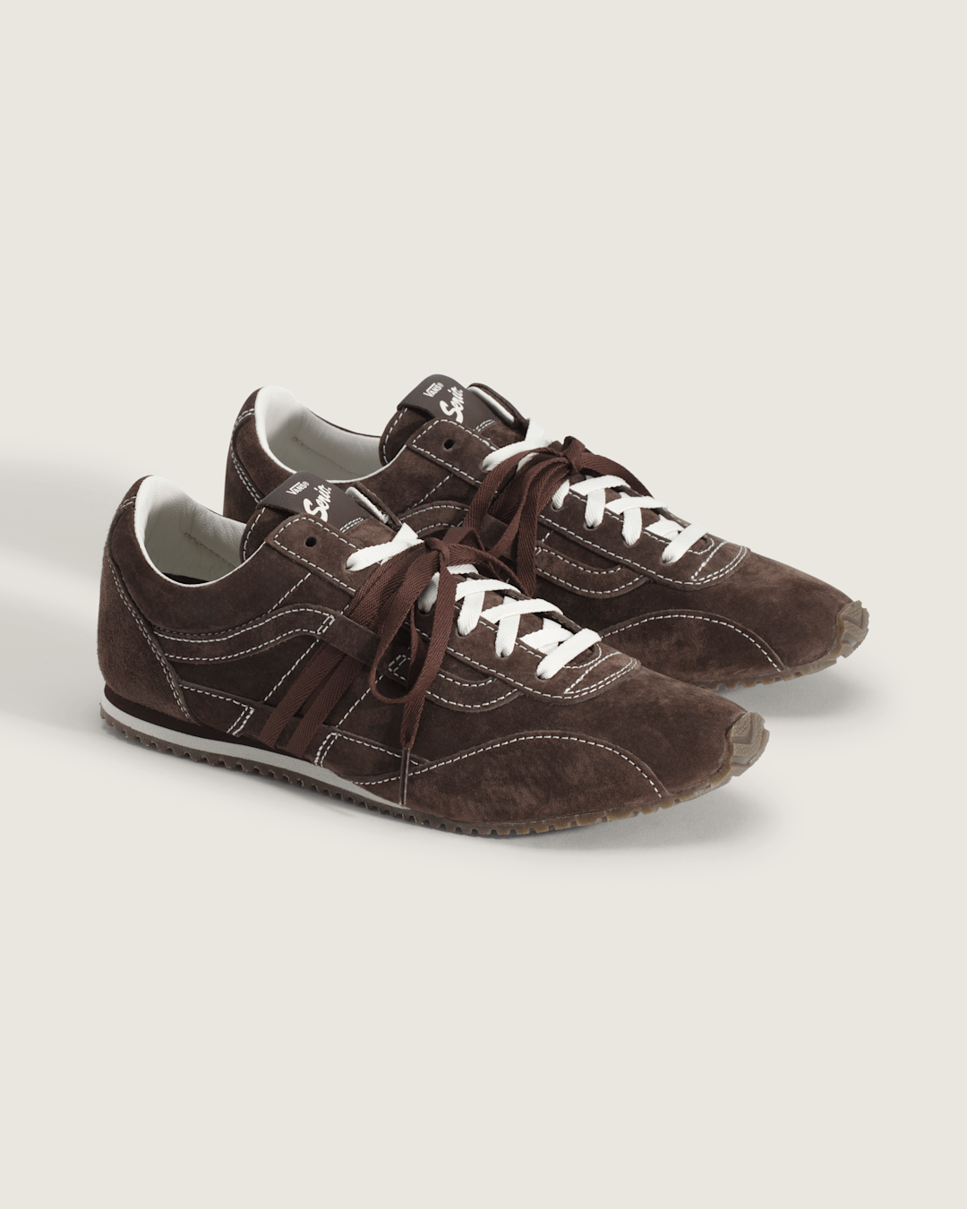 Vans Premium Super Lowpro Trainer in Brown