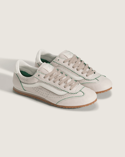 Vans Super Lowpro Shoe in Taupe Mist Beige / Sea Green