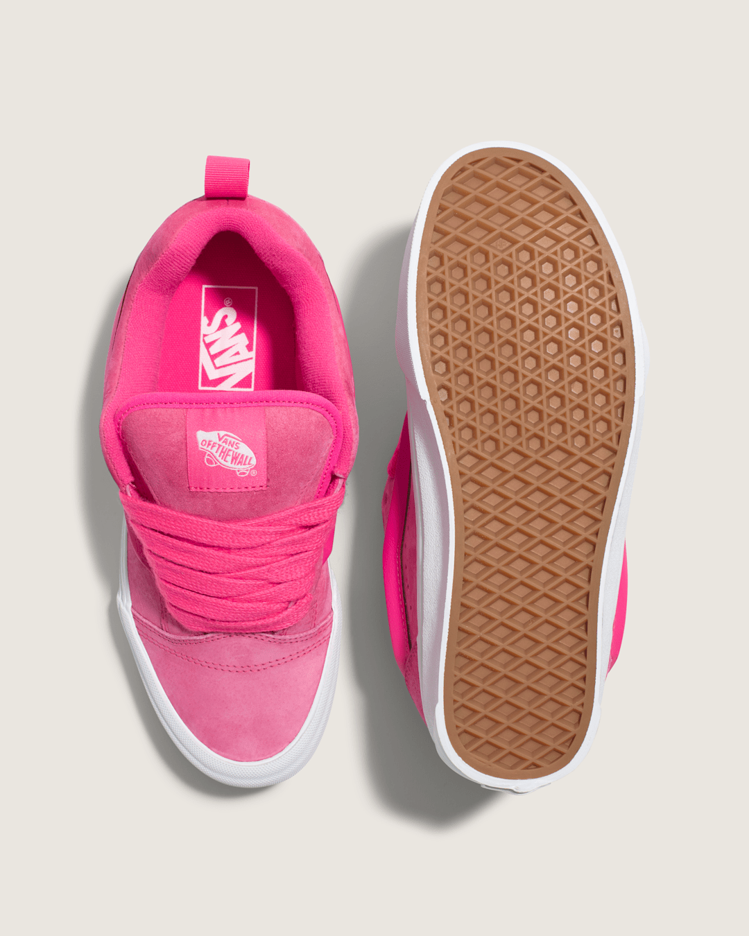 Vans Knu Skool Shoe in Pink Glo