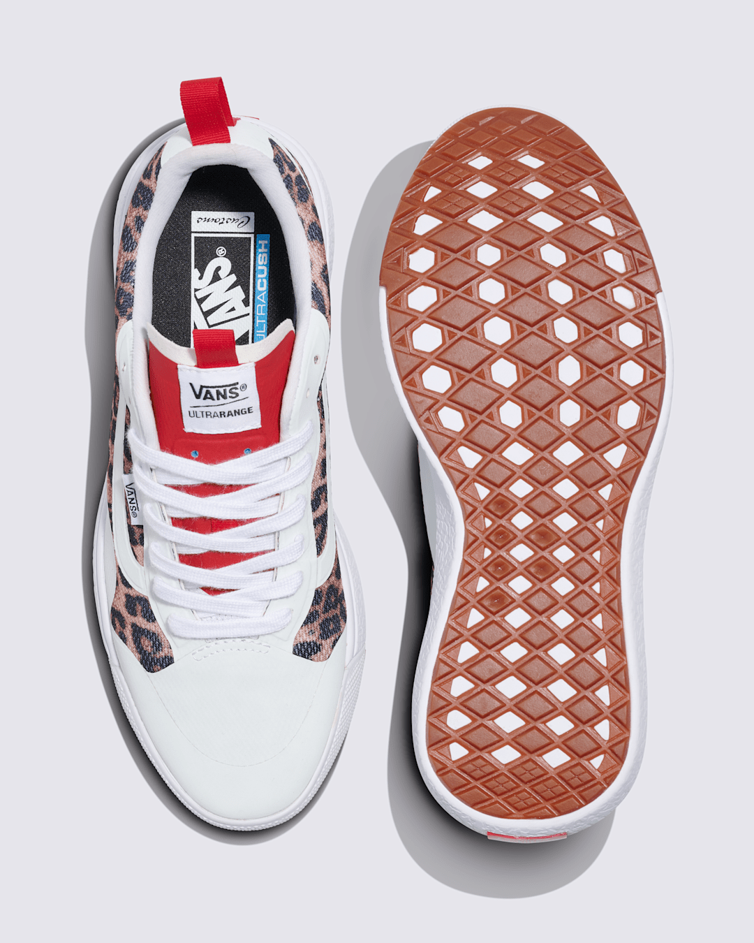 Vans Customs UltraRange EXO Shoe in Leopard Brown / White