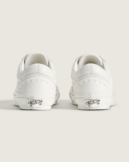 Vans Premium Old Skool Shoe in Marshmallow White