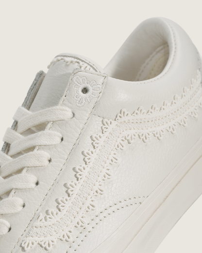Vans Premium Old Skool Shoe in Marshmallow White