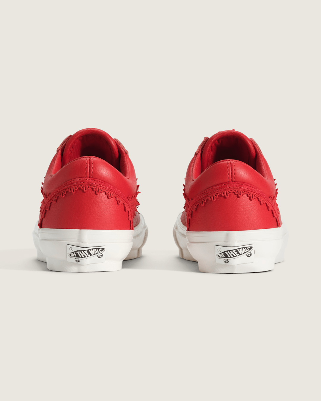 Vans Premium Old Skool Shoe in Racing Red