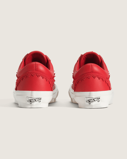 Vans Premium Old Skool Shoe in Racing Red