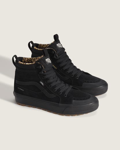 Vans Sk8-Hi Waterproof Insulated Shoe in Leopard Black