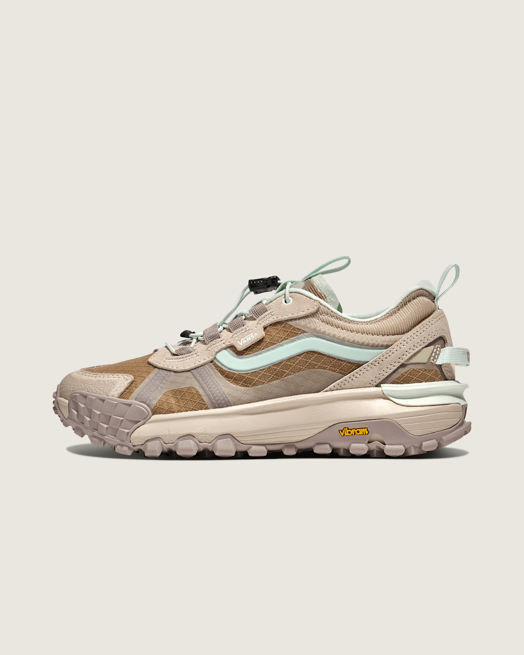 Vans Crosspath XC Shoe in Peyote Beige / Mint Green