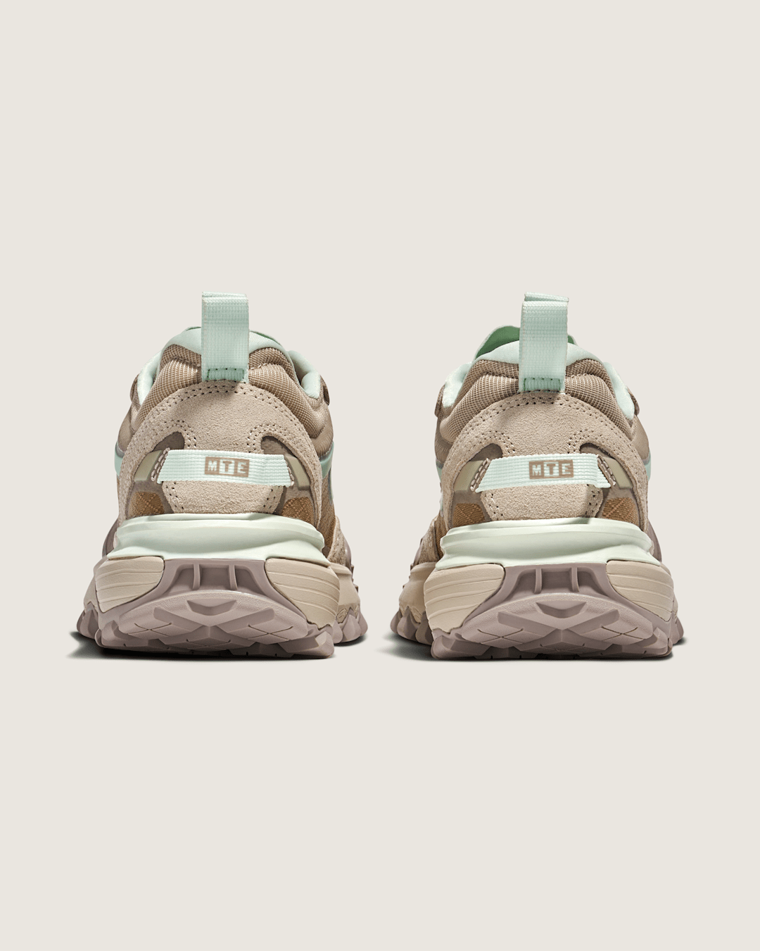 Vans Crosspath XC Shoe in Peyote Beige / Mint Green