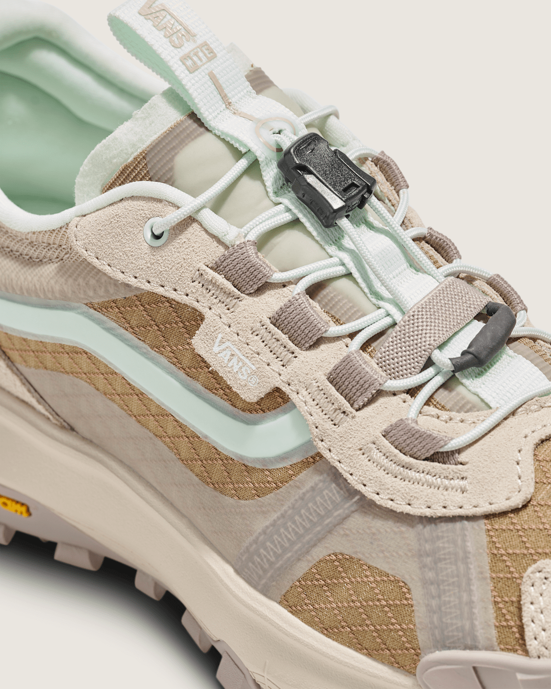 Vans Crosspath XC Shoe in Peyote Beige / Mint Green