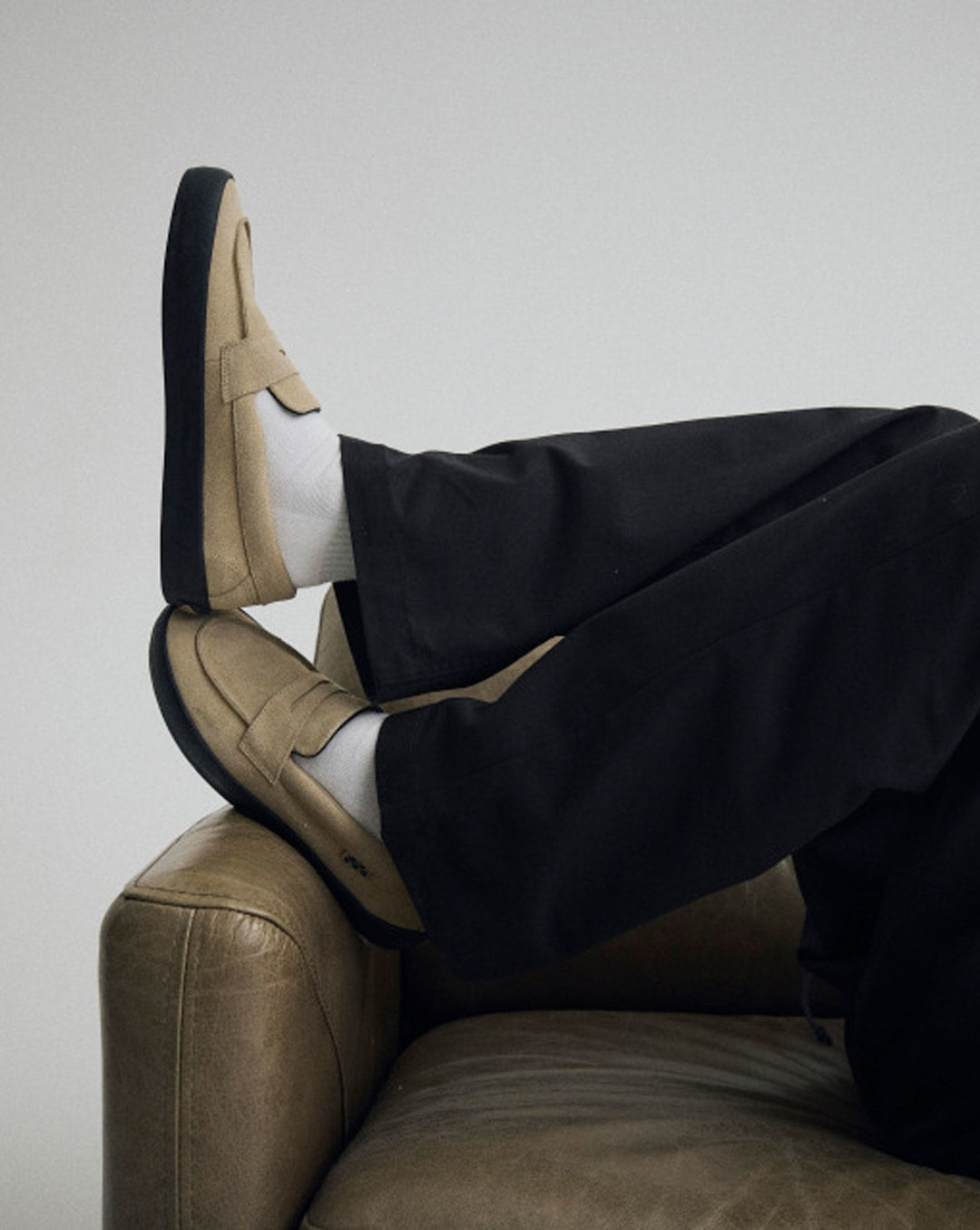 Vans Skate Loafer Shoe in Incense Brown / Black