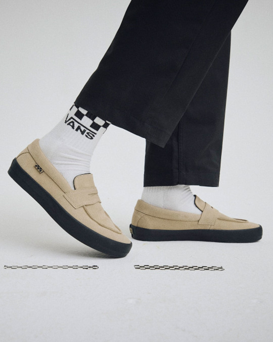Vans Skate Loafer Shoe in Incense Brown / Black