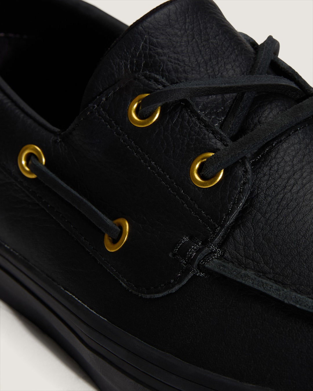 Vans 2-Eyelet Boat Shoe in Black