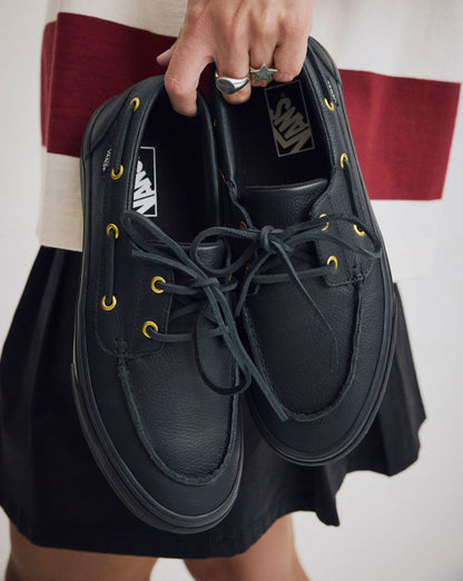 Vans 2-Eyelet Boat Shoe in Black