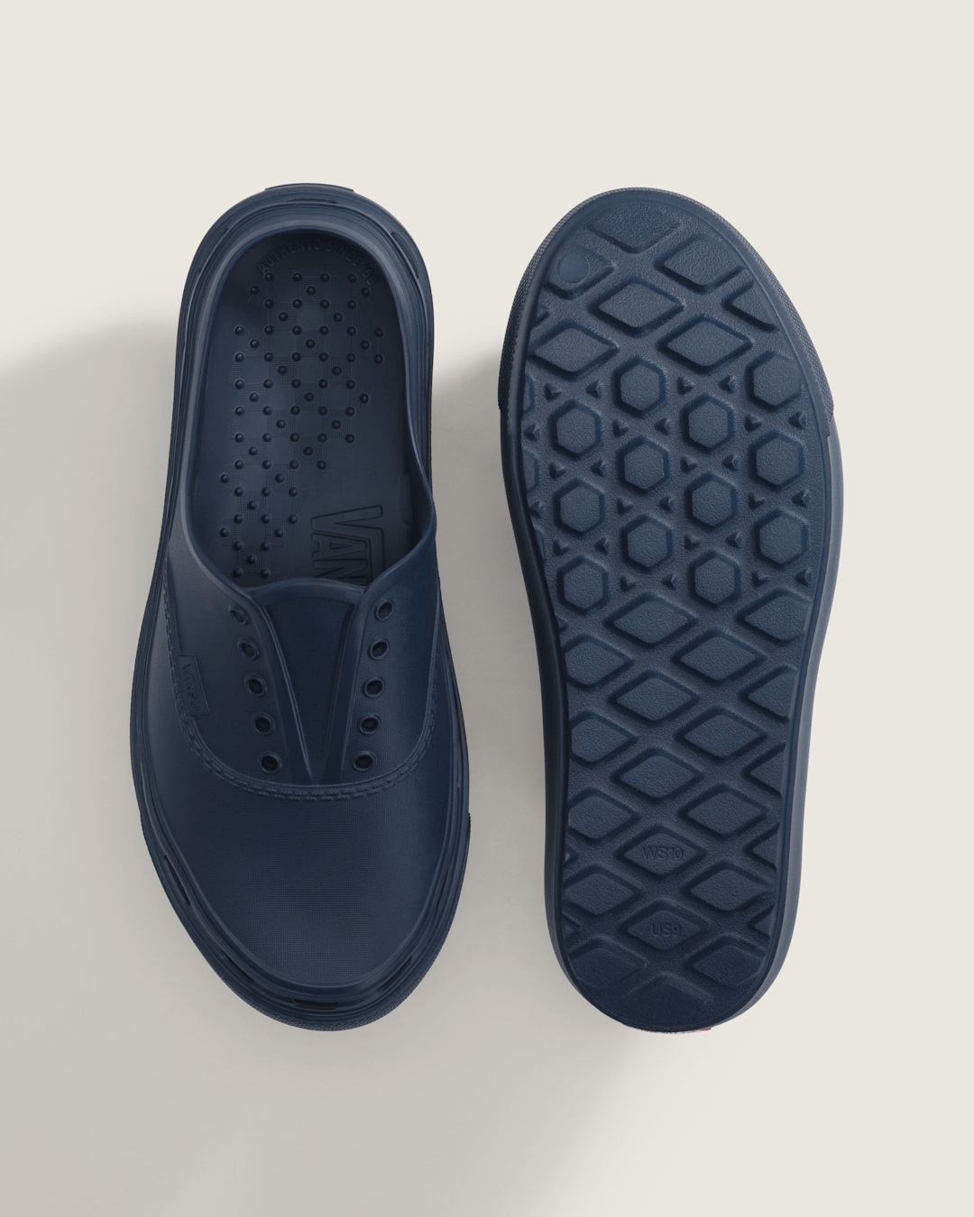Vans Authentic Foam Mule in Navy Blue