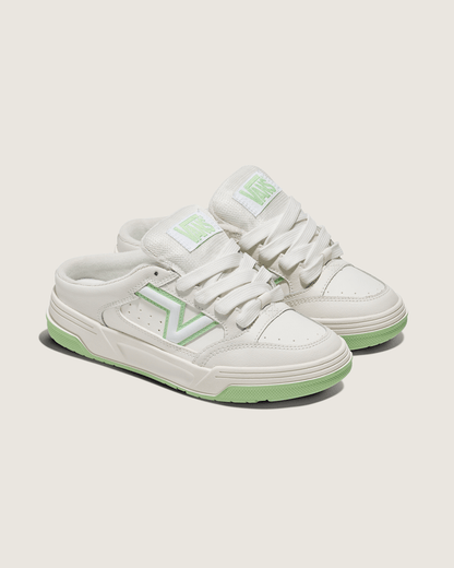 Vans Upland Mule Shoe in Off White / Green