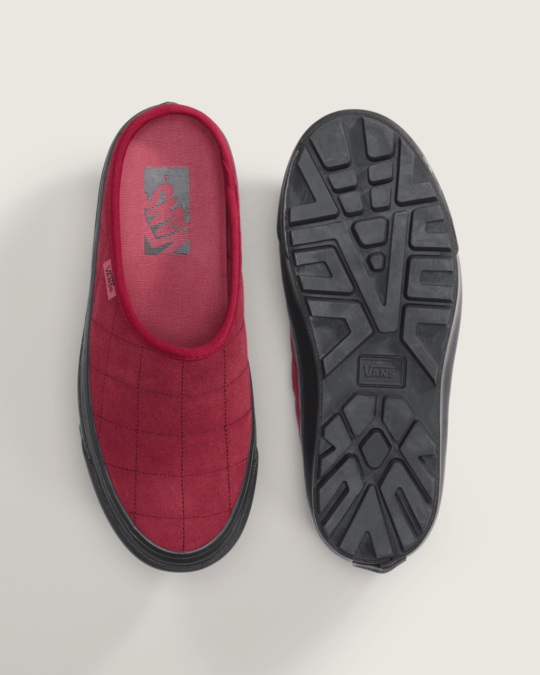 Vans Premium Style 17 Mule in Bordeaux Red