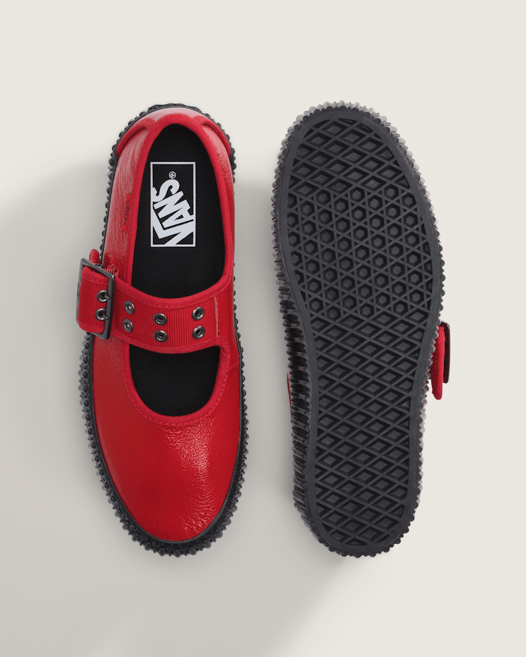 Vans Mary Jane Creeper Shoe in Racing Red